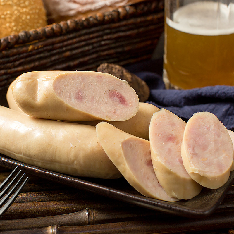 哈肉联俄罗斯风味白肠118gx5哈尔滨红肠东北老字号俄式香肠