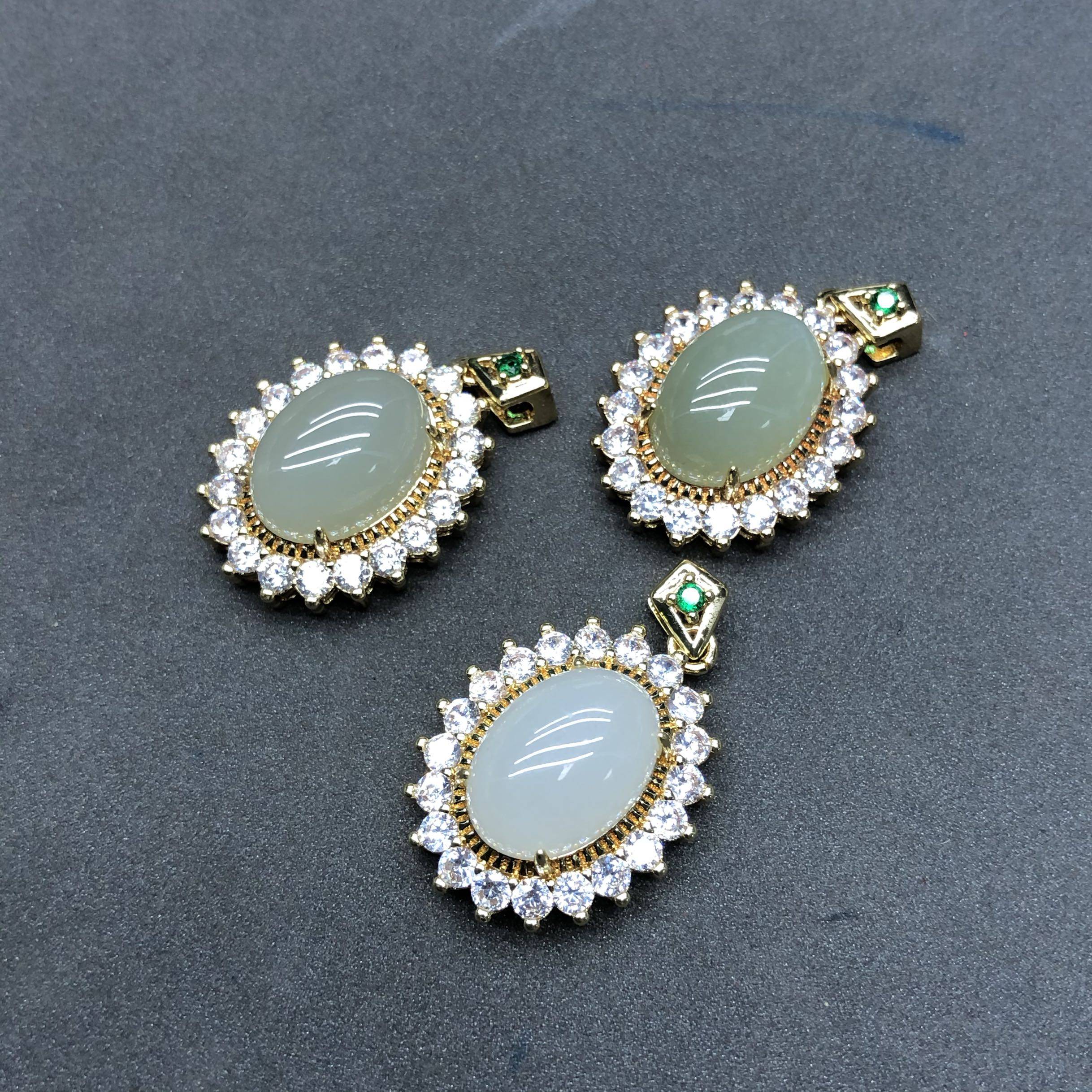 天然和田玉包边吊坠-mc母婴网