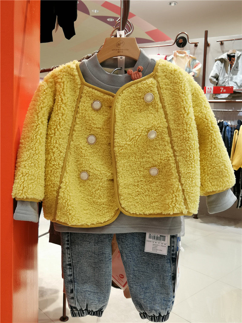 twinkids小木马童装冬装女童儿童宝宝洋气时髦短款普通外套