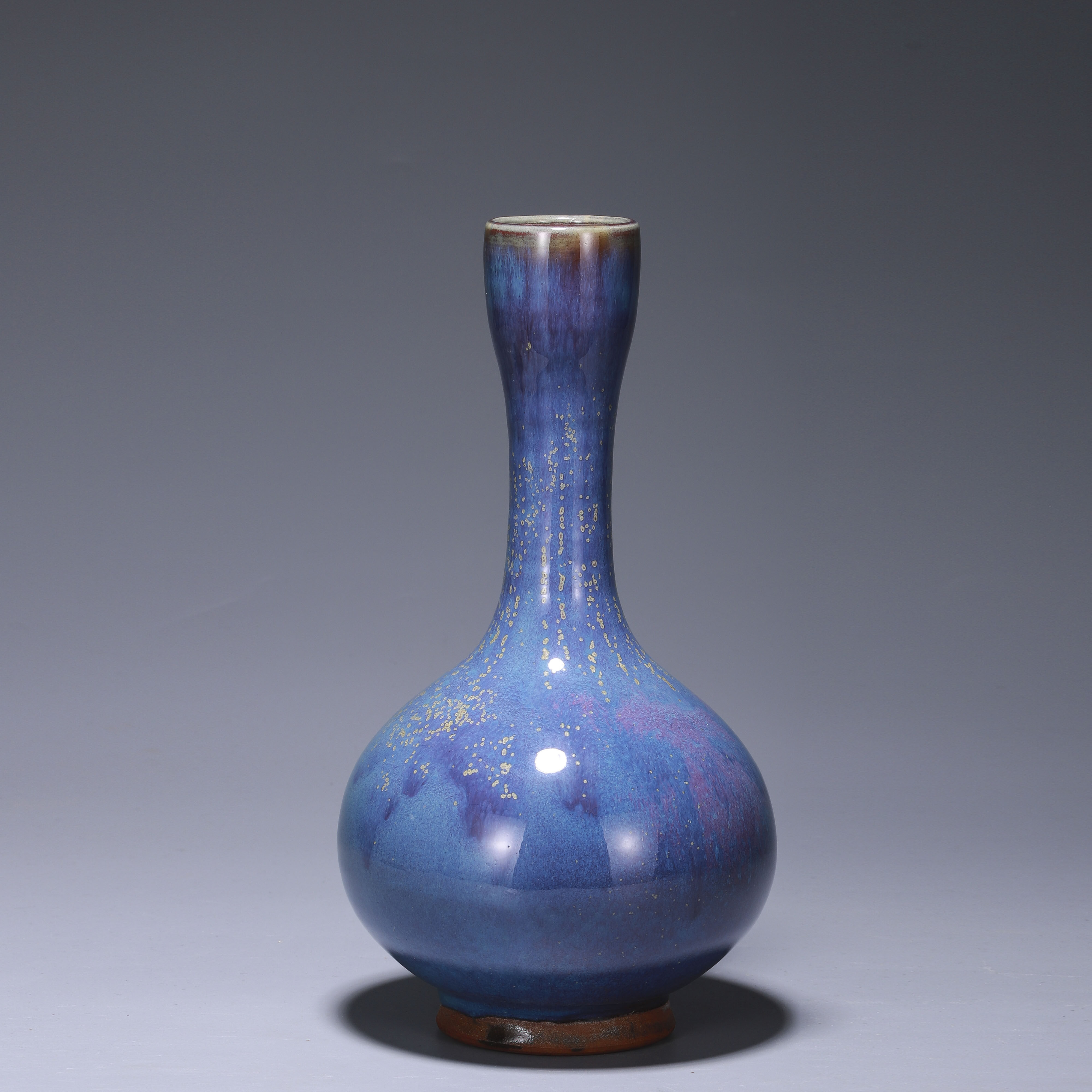 钧瓷花瓶花器鹅颈插花摆件手工手工制制作矿釉花瓶