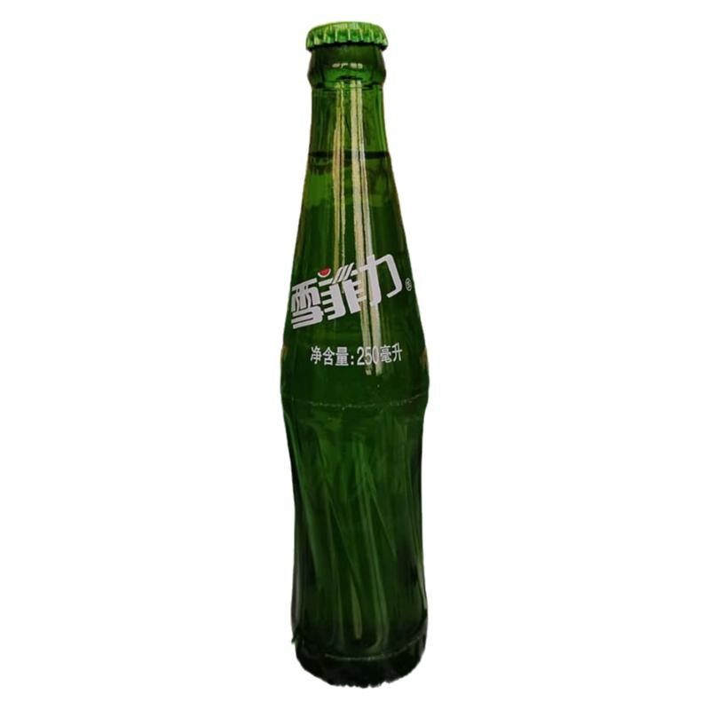 齐齐哈尔雪菲汽水玻璃瓶菠萝味橙饮料老式香槟250ml6果味