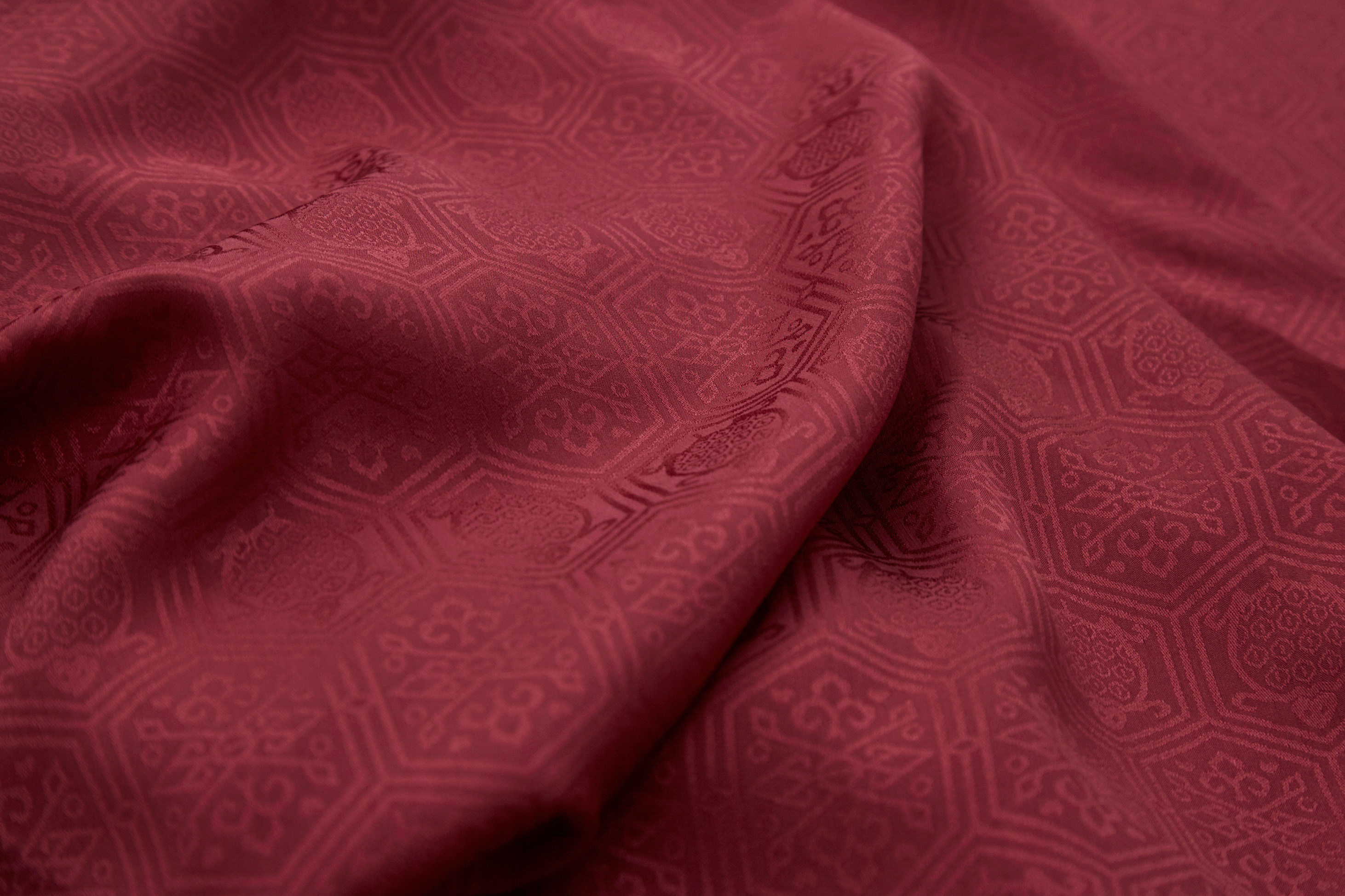 龟甲三色姆米汉服真丝布料轻薄飘逸古法复刻丝绸布料