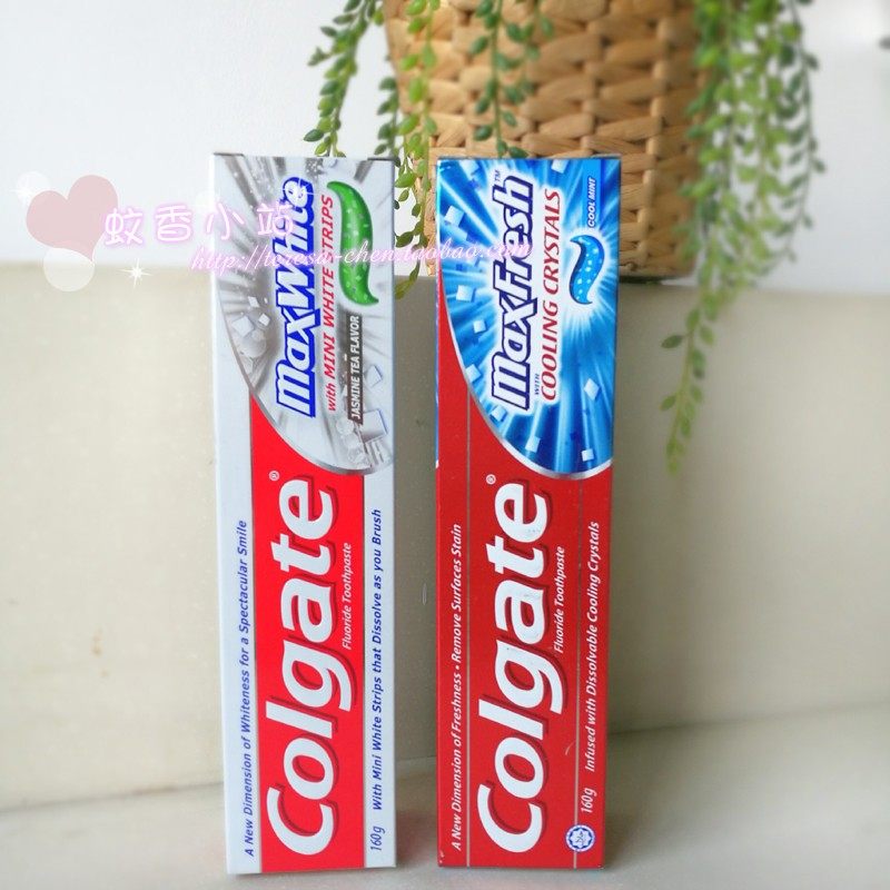标价可选两款进口colgate160g劲白冰爽牙膏高露洁牙膏