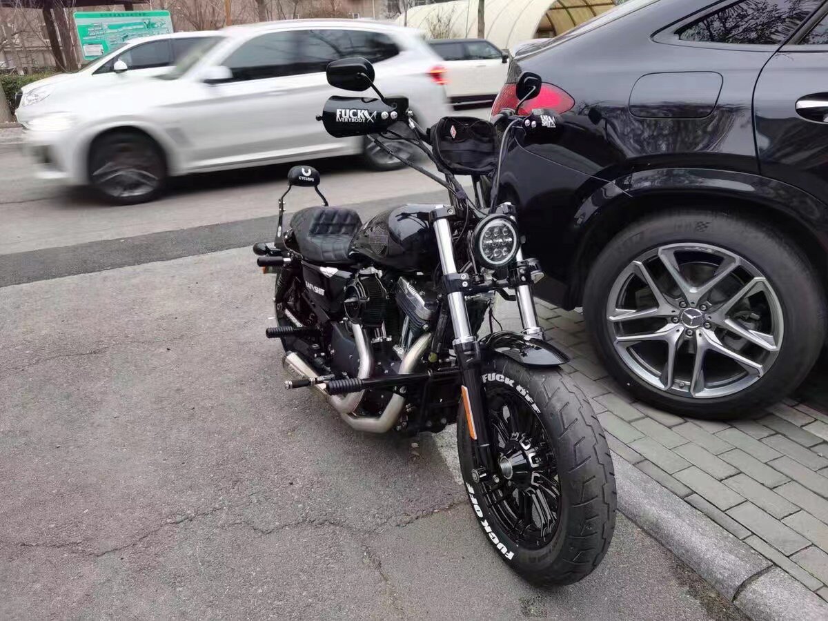 哈雷1200运动者专用一字护杠竞技dsclubstyle混乱其他摩托车用品