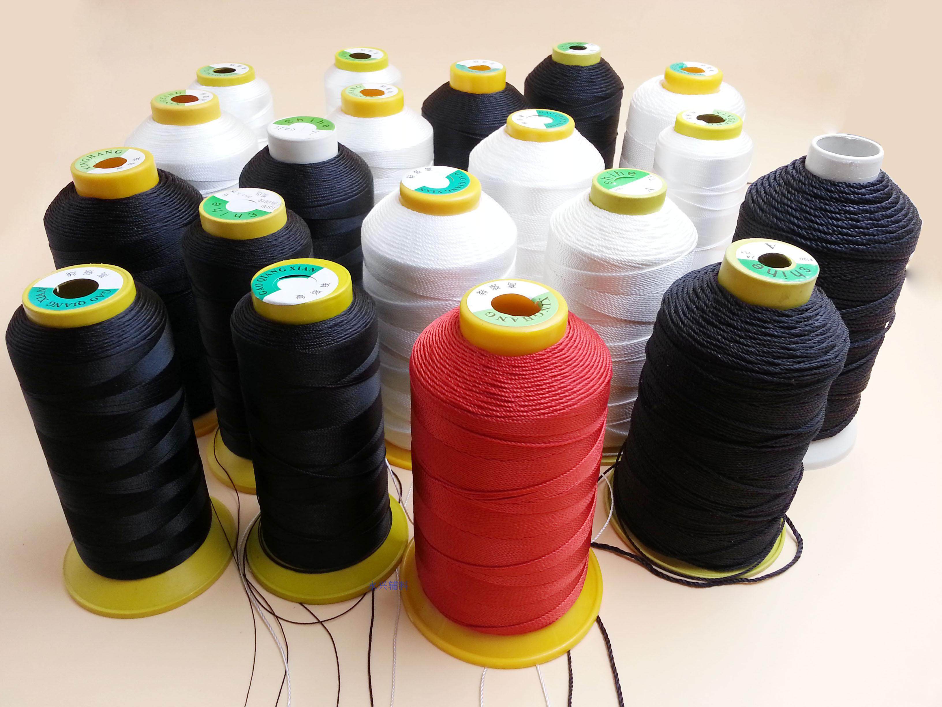 150d3210d645股丝线皮革高强丝光锦纶线