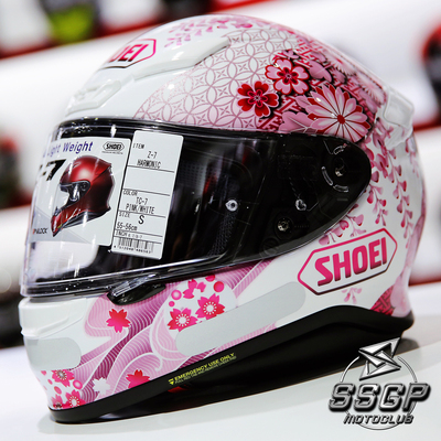 ssgp日本shoeiz7摩托车头盔电源马奎斯防雾全盔仙鹤樱花男女跑盔