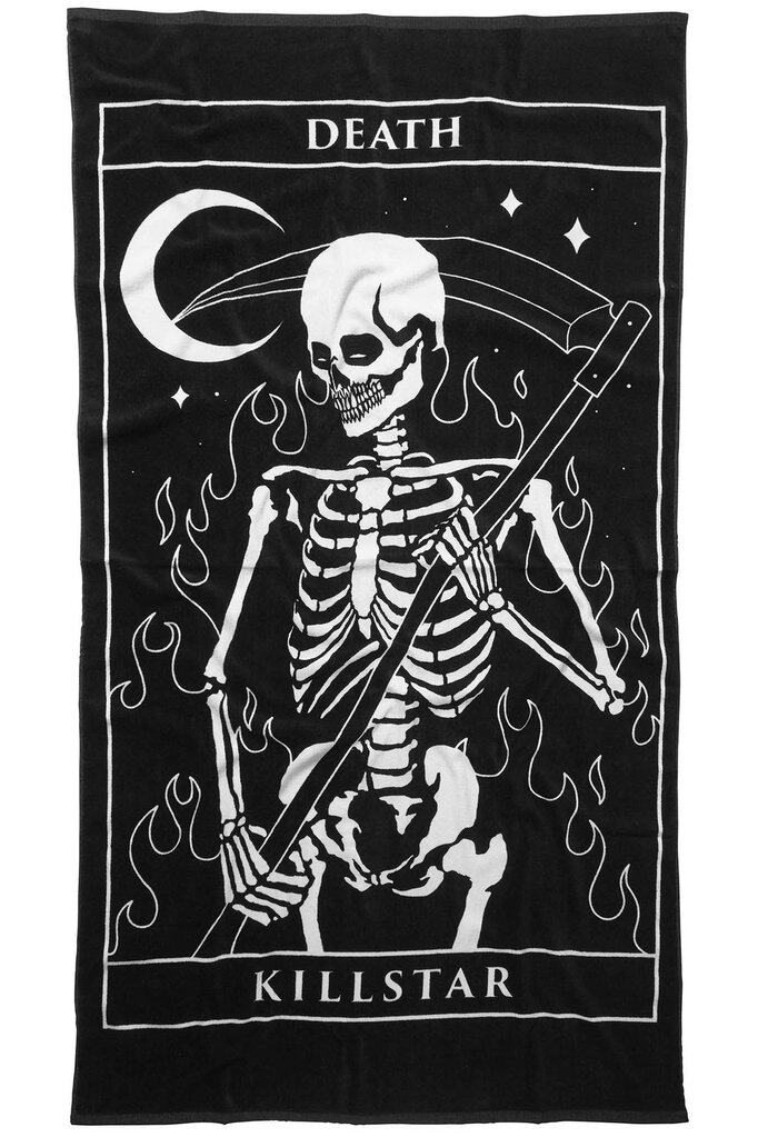 潮牌killstarthirteen哥特朋克摇滚死神骷髅镰刀沙滩浴巾