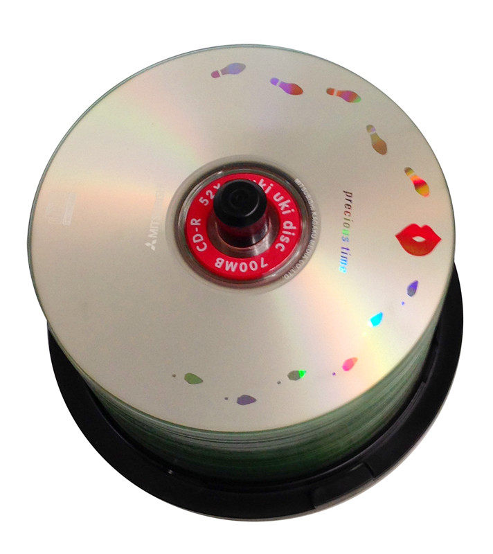 原装正品三菱cd-r空白刻录光盘52x刻录盘