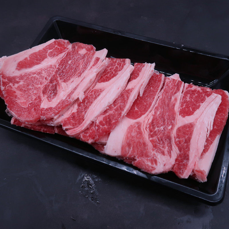 薄切烤牛肉片阿根廷1920谷饲双层眼肉盖送三种牛排