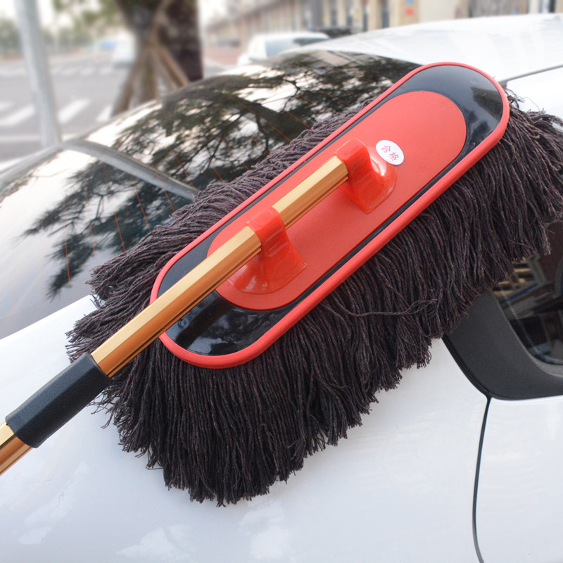 汽车掸子除尘扫灰擦车神器油蜡拖把软毛刷子车掸