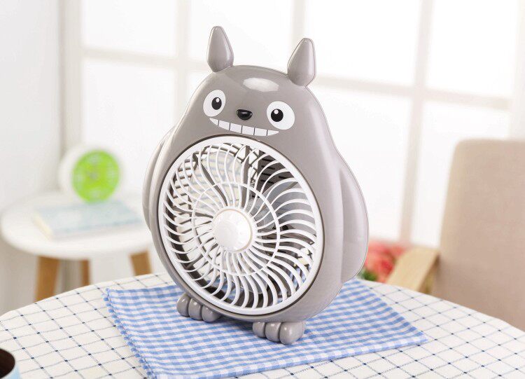 电风扇迷你台式学生宿舍风扇办公室电扇卡通龙猫家用