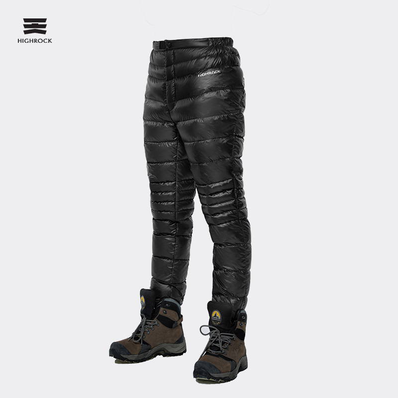 Highrock天石户外羽绒裤登山鹅绒裤轻量男女内穿保暖