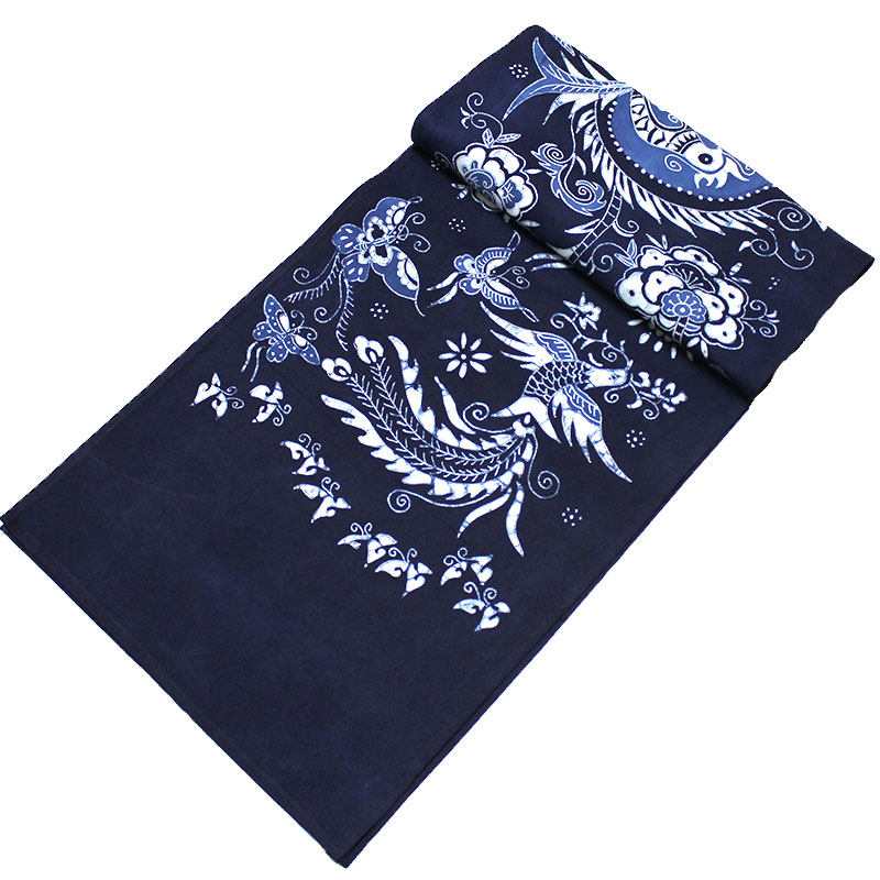 蜡染桌旗有凤来仪云南民族风茶席桌巾电视柜餐桌装饰苗族蜡染