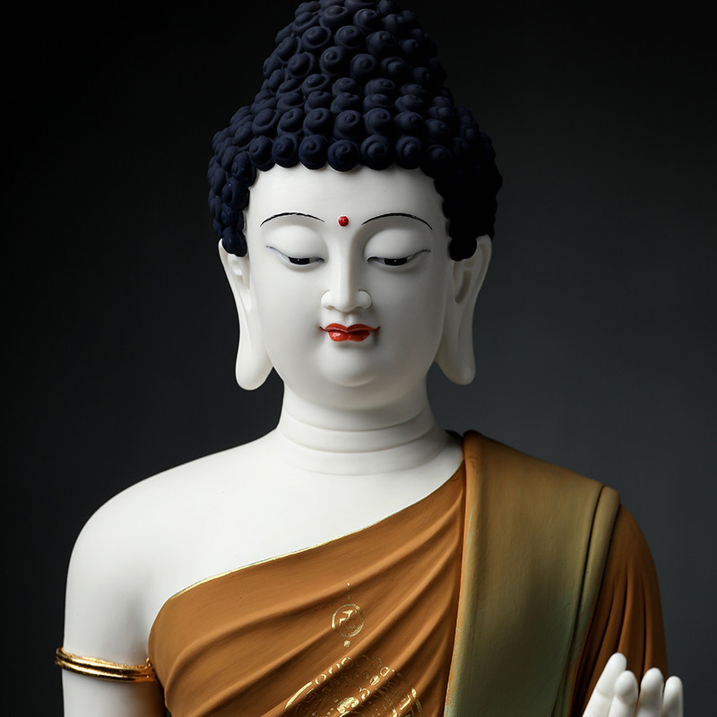 戴玉堂限量佛像建平林建平极彩陶瓷佛新释迦牟尼泰式摆件