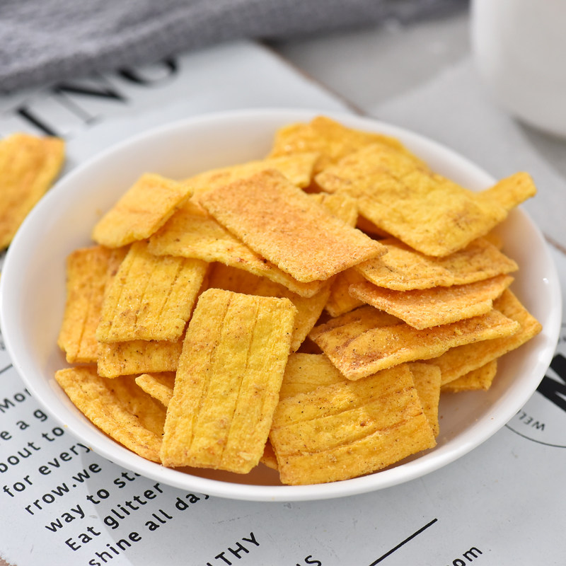 锅巴咱家有料酥脆246g桶装杂粮玉米罐装煎饼膨化食品