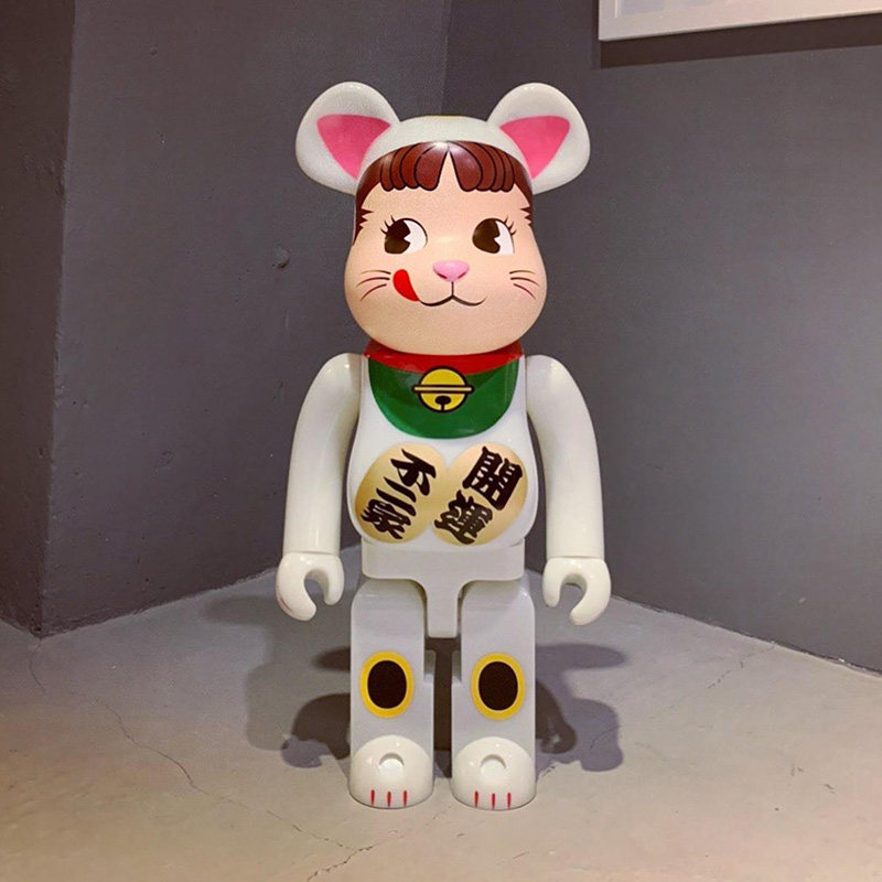 暴力熊bearbrick家居摆件招财千万两开运不二联名潮玩潮玩盲盒