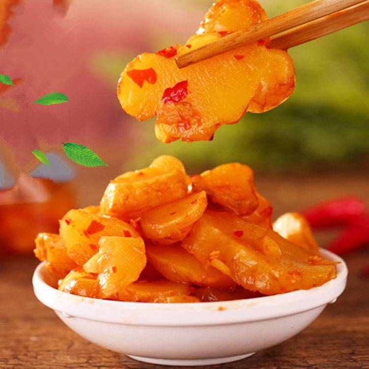 洋姜腌制咸菜下饭饭菜农家自制泡菜酱菜脆黑腌制