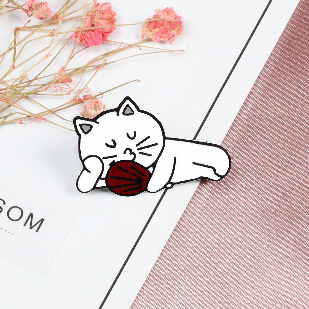 日系创意卡通卡通猫猫咪胸针趣味动物小猫胸花胸针