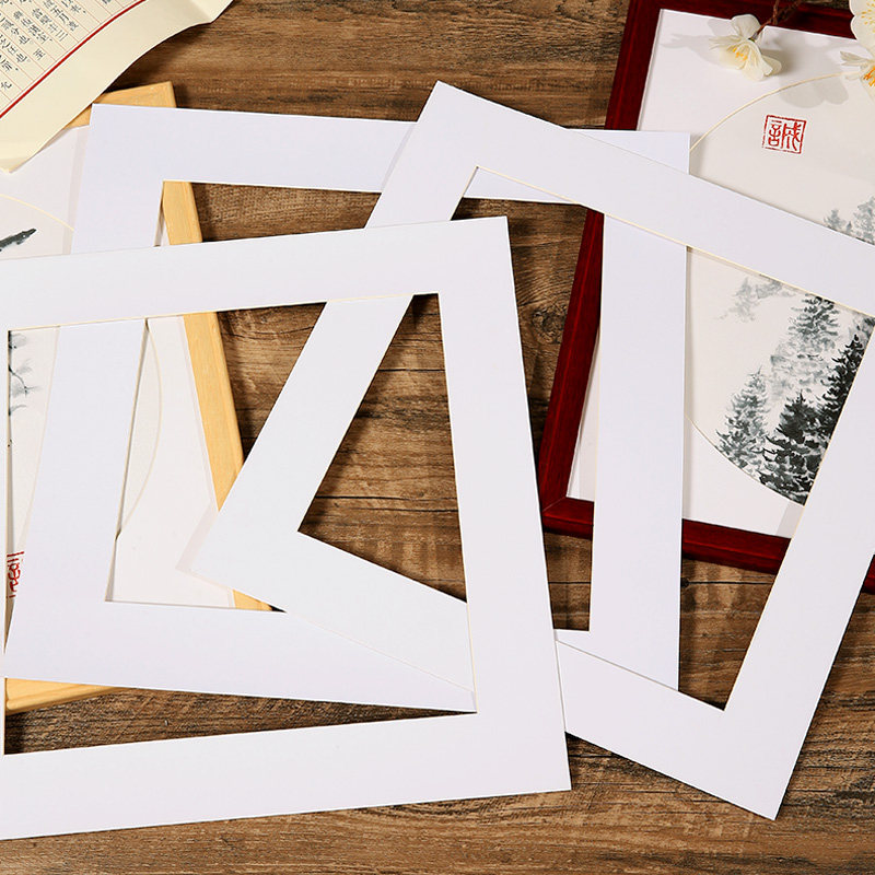 正方形国画框内卡纸60cm相框挂墙书法字画书画相框