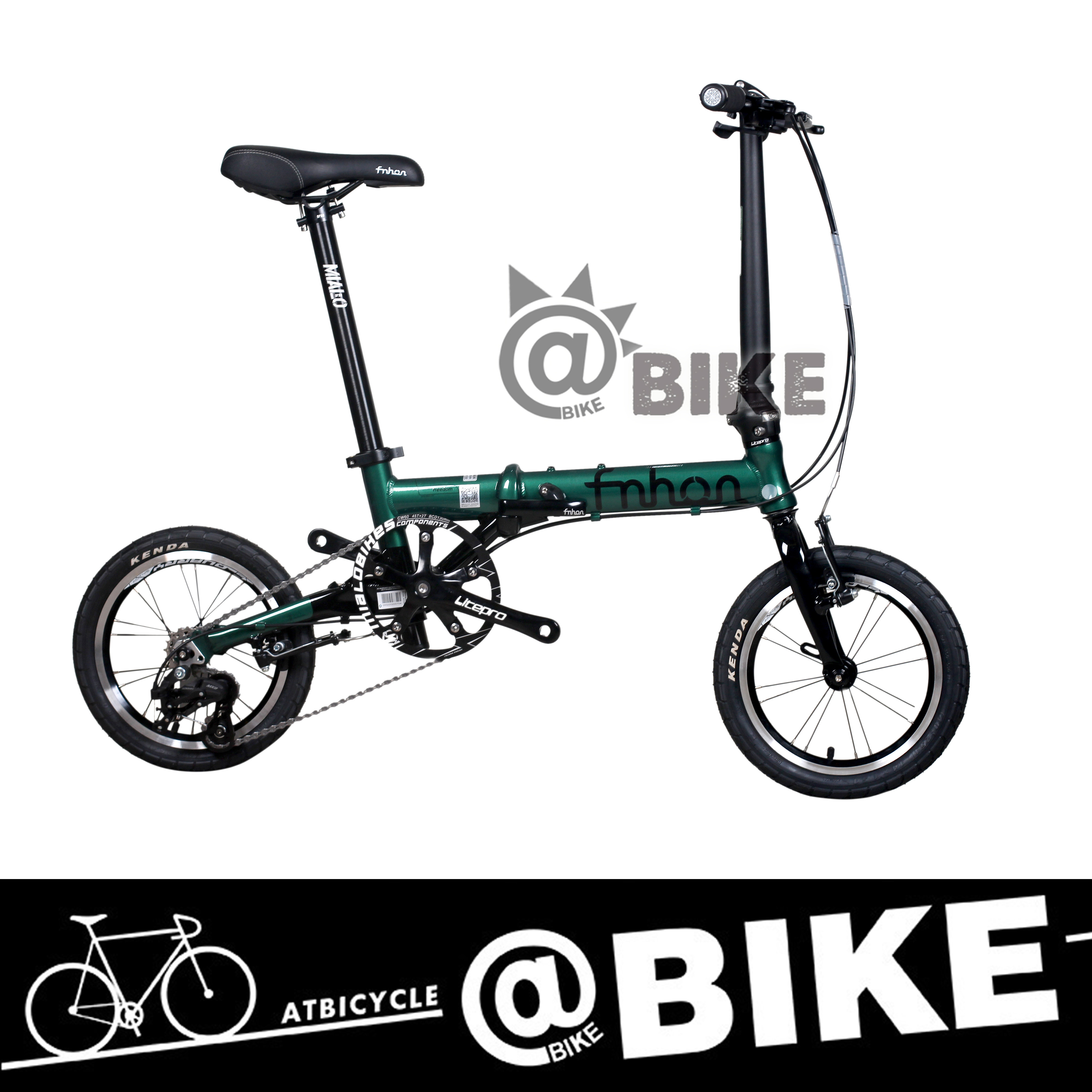 bike新款fnhon风行fga1402三速超轻14寸折叠自行车折叠自行车