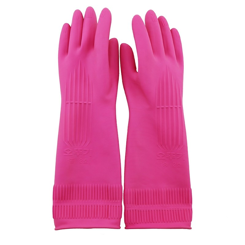 韩国进口意大利胶皮长款手套厨卫护手家务清洁常规家务手套