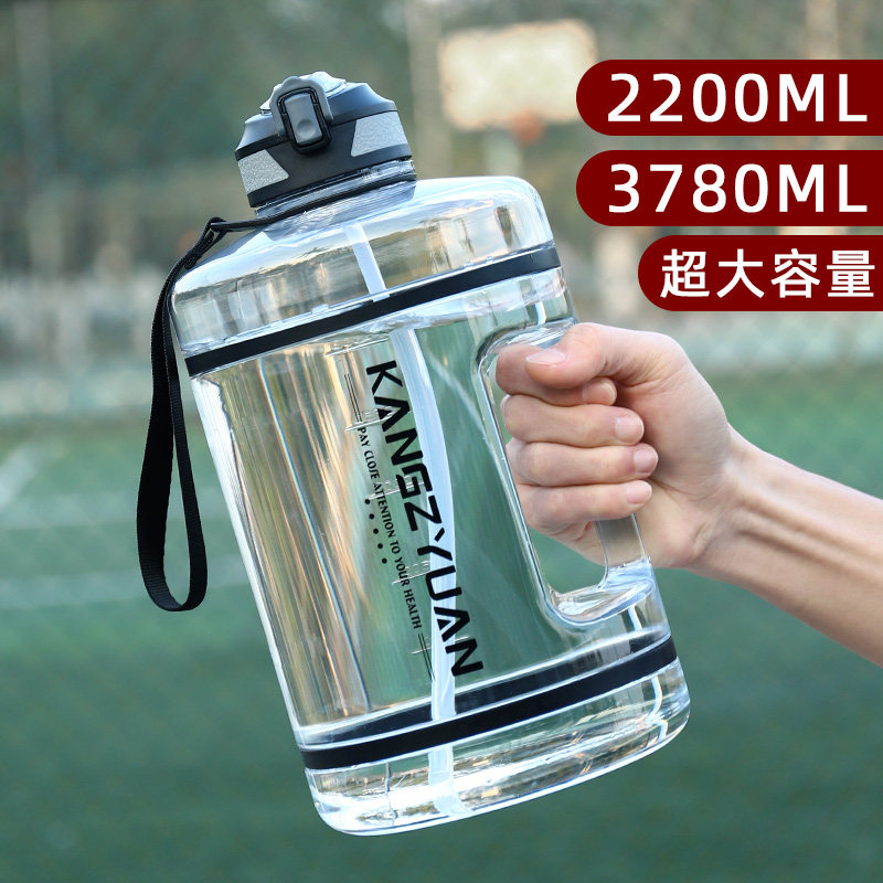 卡戴2000ml大容量运动健身水杯大号户外便携水壶运动壶
