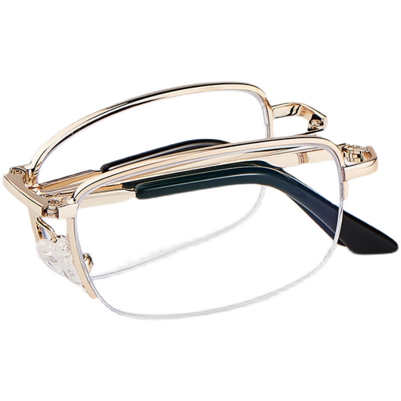 老花镜男女智能折叠远近两用高清蓝光高档中老年老花镜