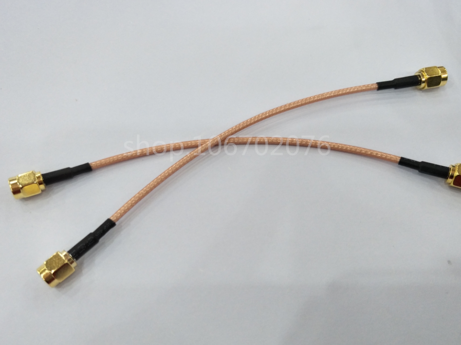 射频sma连接线rg316两端内罗内针10厘米15cm馈线连接线