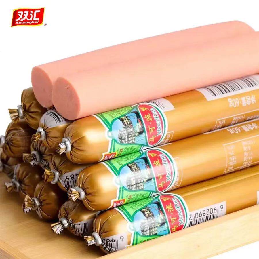 双汇马可波罗火腿肠即食精制泡面肉肠香肠烤肠60g包装即食肠类