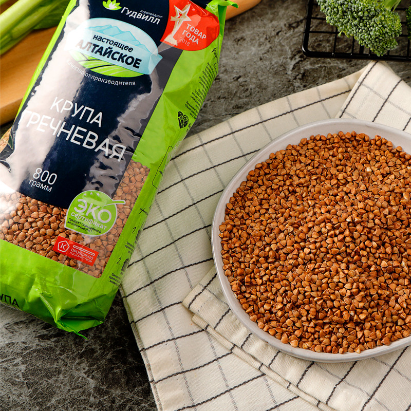 俄罗斯新货buckwheat三角荞麦麦米五谷杂粮食品1袋800g其它粮食