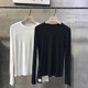 Yuan-xi base shirt With full neck and long sleeves for autumn/winter 2020 Black top is versatile Yuan-xi base shirt With full neck and long sleeves for autumn/winter 2020 Black top is versatile