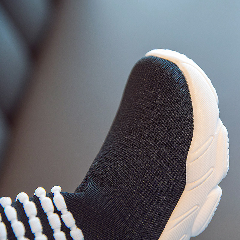 女童鞋子2020秋季新款弹力力飞织袜袜子鞋韩版运动鞋