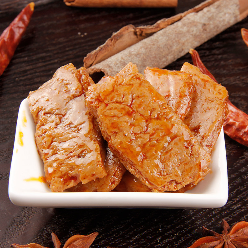 创奇手撕素肉小包包装麻辣豆干湖南零食辣条素肉