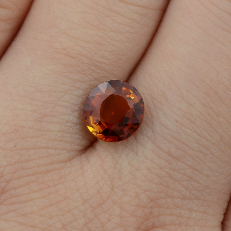 碧玺特价157克拉天然巴西橙红色裸石戒面戒指吊坠其他