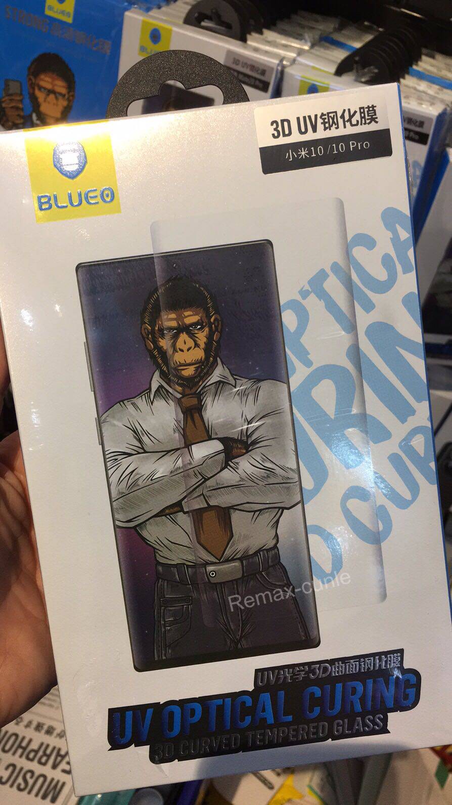 蓝橙蓝猩uv光学3d曲面钢化膜mate30prop30/40pro小米10pro/oppox2