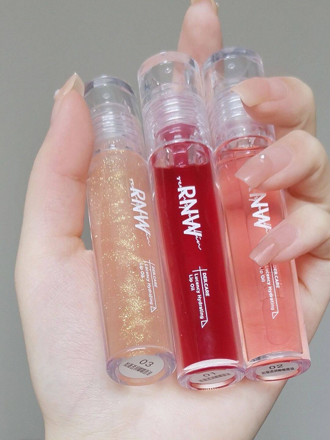 rnw唇油滋润保湿持久透明嘟嘟玻璃水光唇膜唇彩