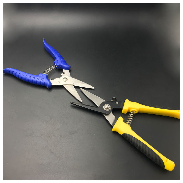 剪刀精工电工电子缆线线槽8寸铁皮园艺园艺家铁皮剪