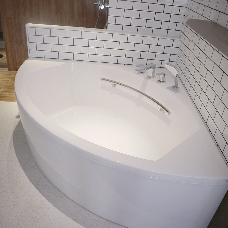 浴缸toto珠光ppyd15434hpt按摩冲浪气泡扇形半圆加深按摩浴缸