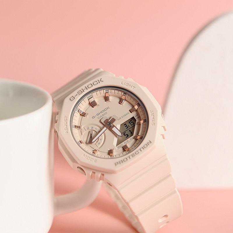 表弟gshock2021年新款碳纤维马卡龙防水运动卡西欧手表日韩腕表