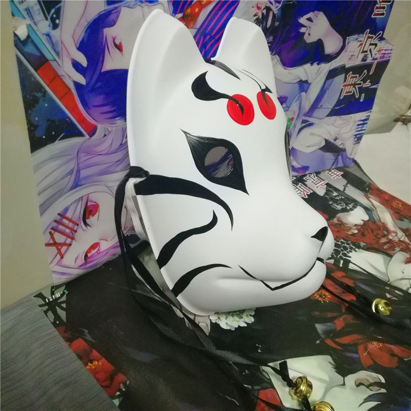 剑三飞狐面具剑3衍生飞狐面具全脸塑料面具手绘剑三飞狐面具