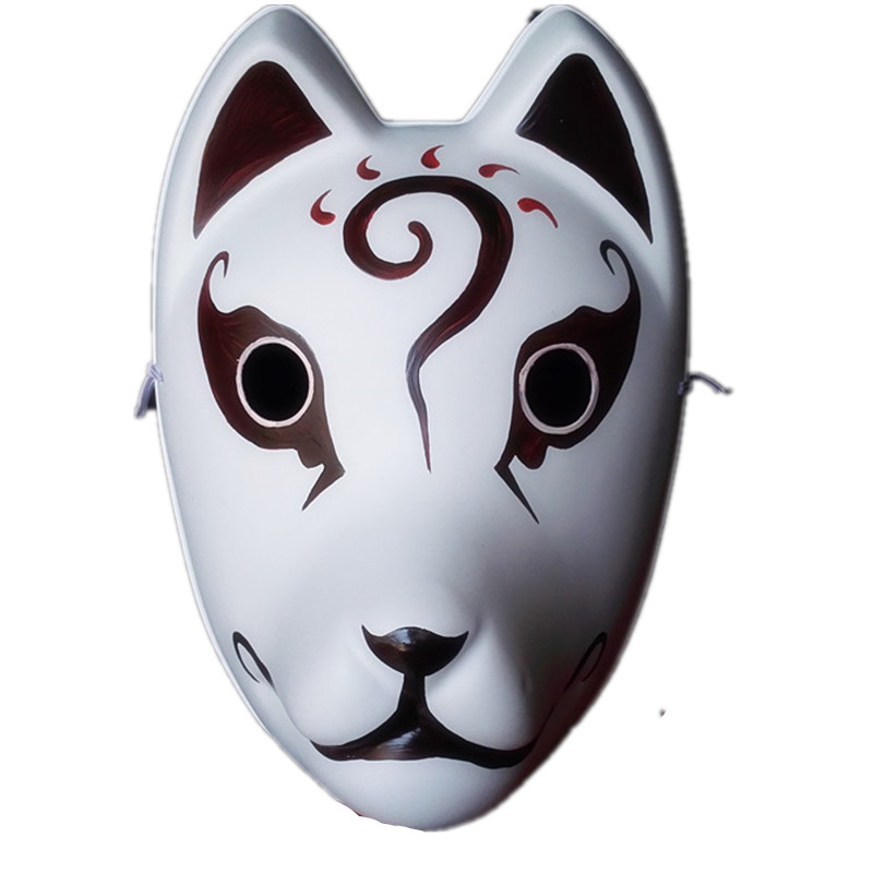 【鬼舞一族】原创高端日本妖狐般若全脸塑料面具红色狐狸动漫cos