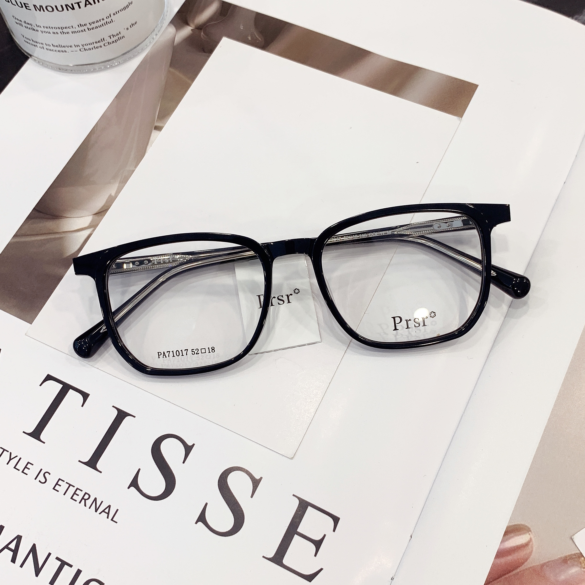 新款帕莎眼镜镜框全框方形男女素颜瘦脸近视眼镜架