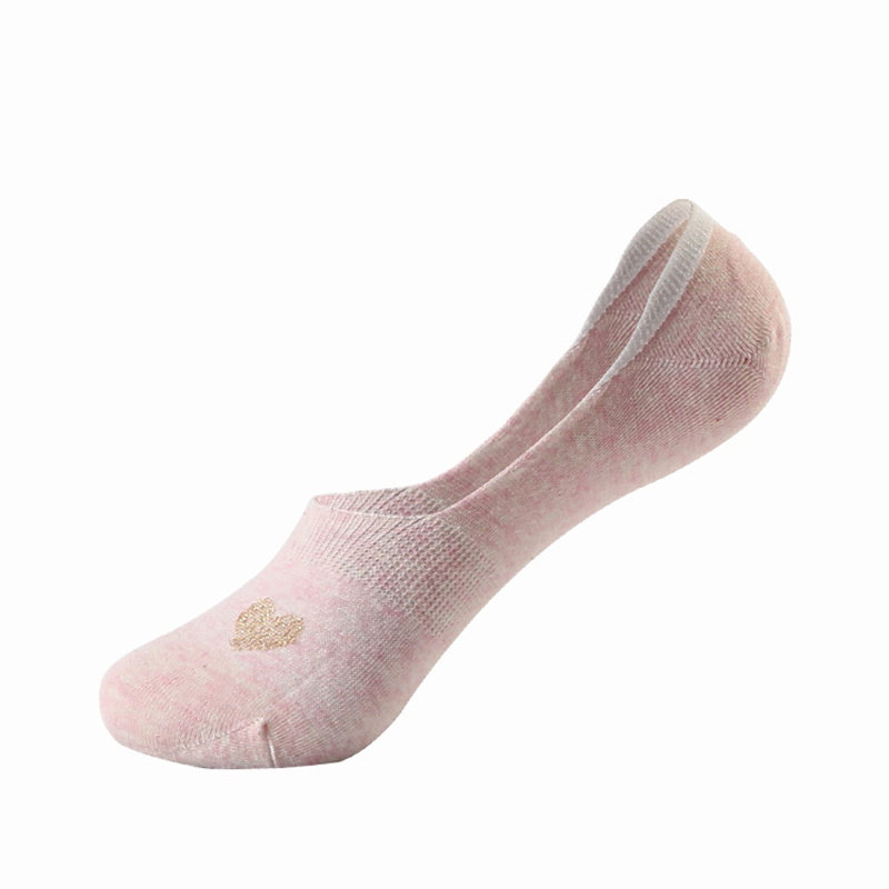 浪莎女士袜子100棉船纯棉硅胶不掉跟浅口防滑船袜