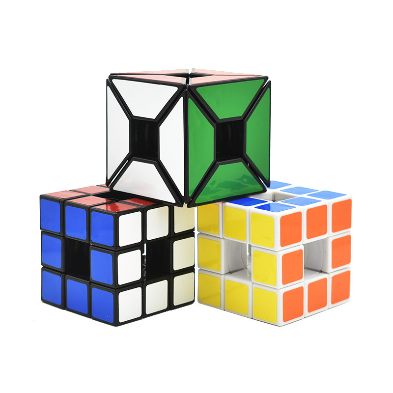 蓝蓝唯棱空心三阶魔蝶直升机马赛克花瓣12轴魔花八轴心魔异形魔方