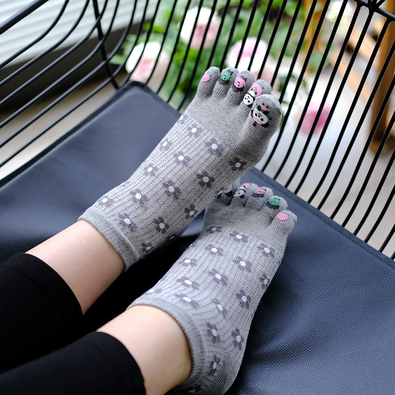 女生五指袜短筒小脚丫薄棉网眼透气趾袜少女可爱短袜