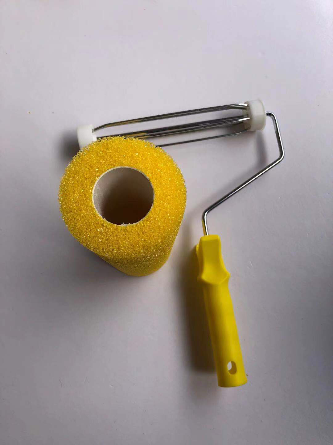 9寸 肌理漆压花滚筒半开拉毛硅藻泥拉毛滚筒带手柄艺术专用工具 - 爱