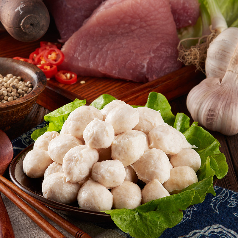 邵子牙贡丸手工猪肉丸火食材关东煮锅丸子批发*邵氏贡丸250g