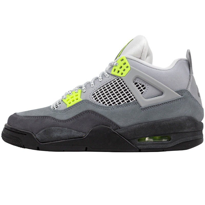 指南针 air jordan 4 aj4乔四 灰绿麂皮篮球鞋 ct5343-ct5342-007