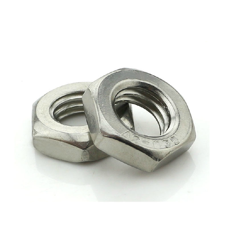 细牙特价正宗不锈钢304gb6173六角螺母扁薄螺帽m16螺母