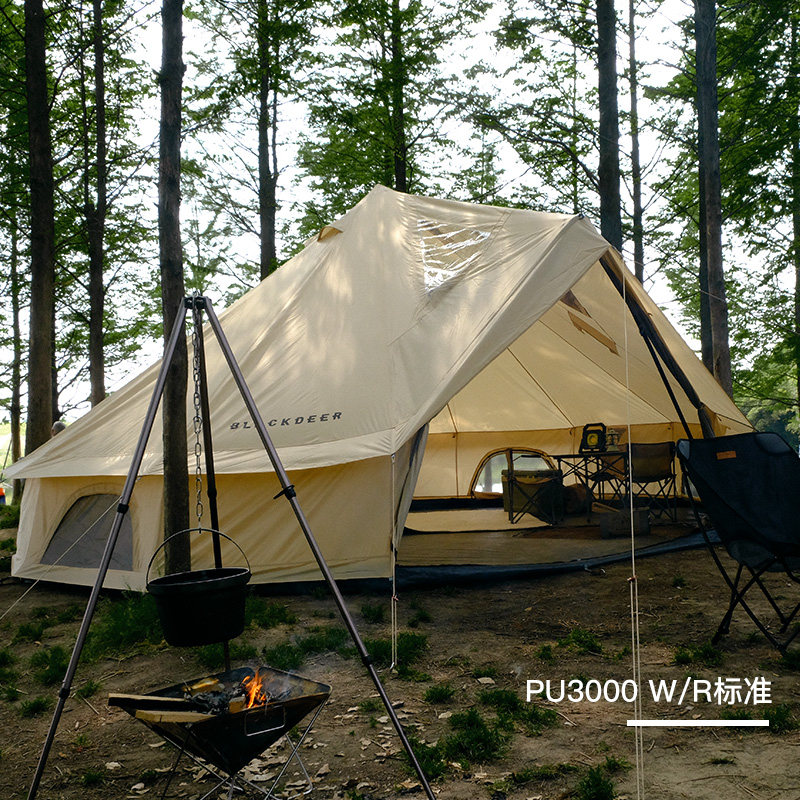 帐篷黑鹿户外露营轻奢印第安豪华野营防暴暴雨露营